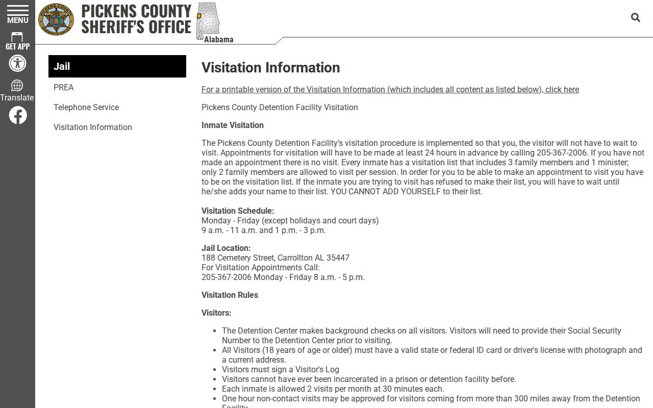 Pickens County outstanding warrant and jail booking distinction