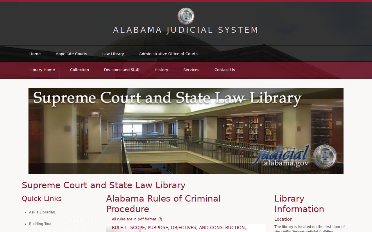 Alabama Judicial System criminal-procedure rules used to explain Pickens County bench warrant issuance