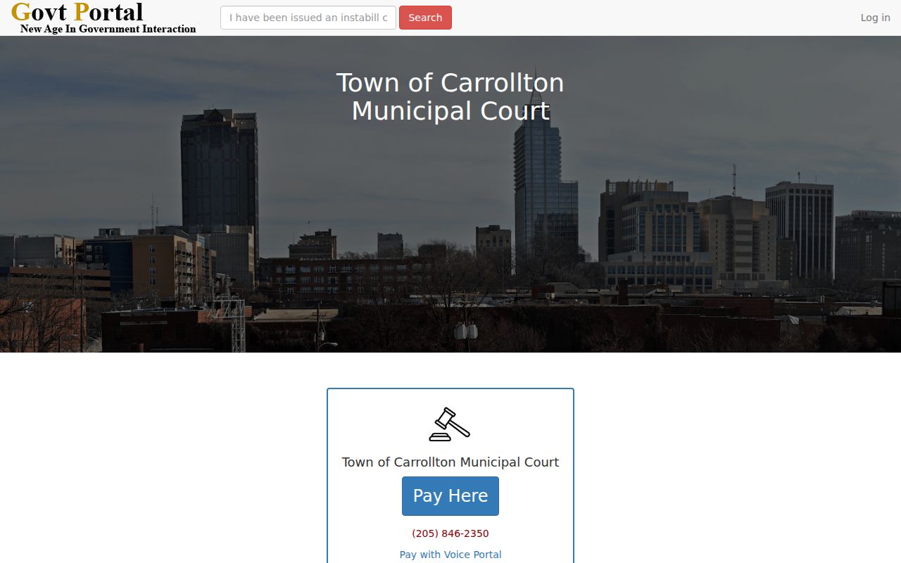 Carrollton warrant search municipal court payment portal